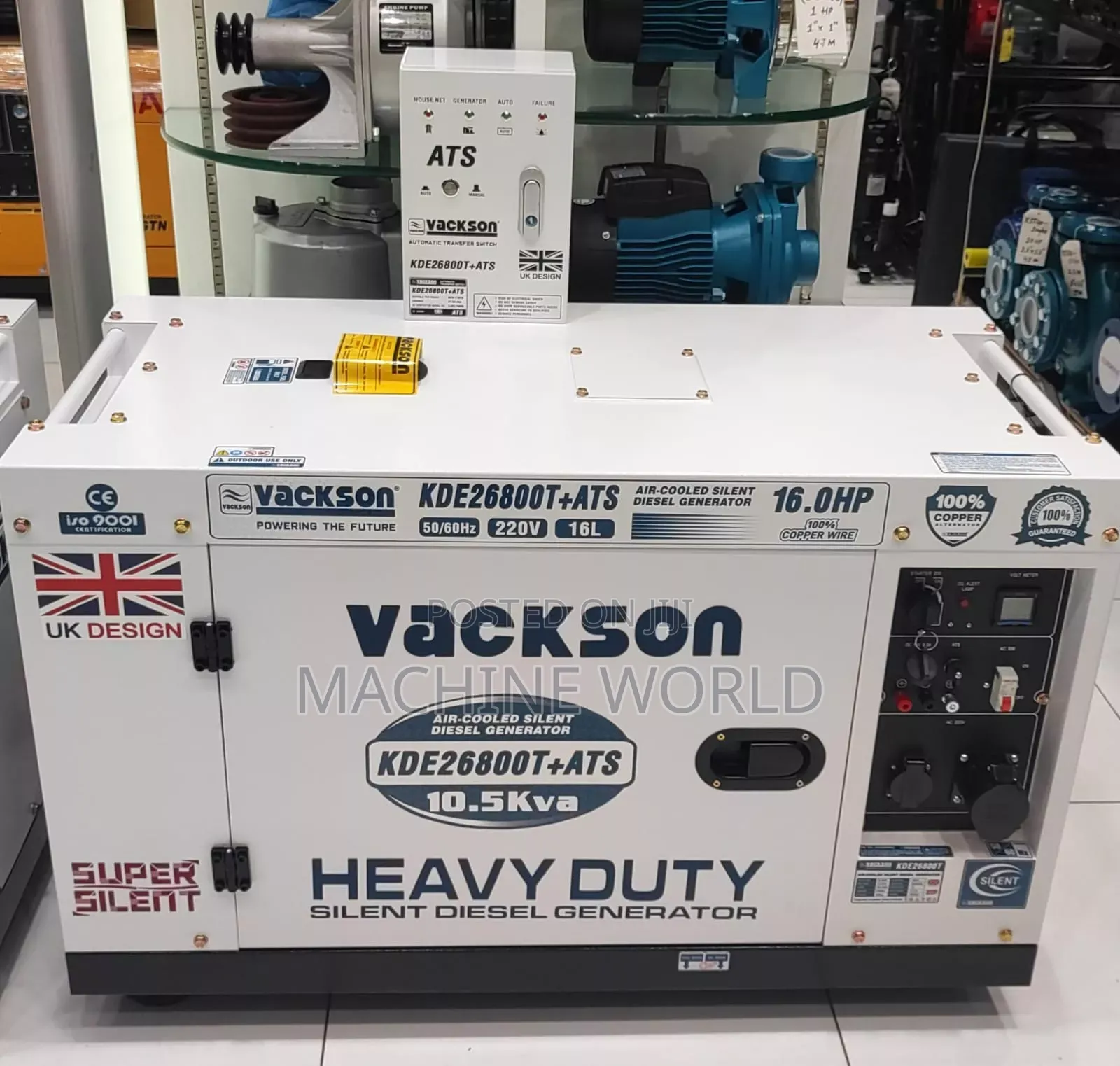 10.5kva Generator Vakson (European Standard)Heavy Duty