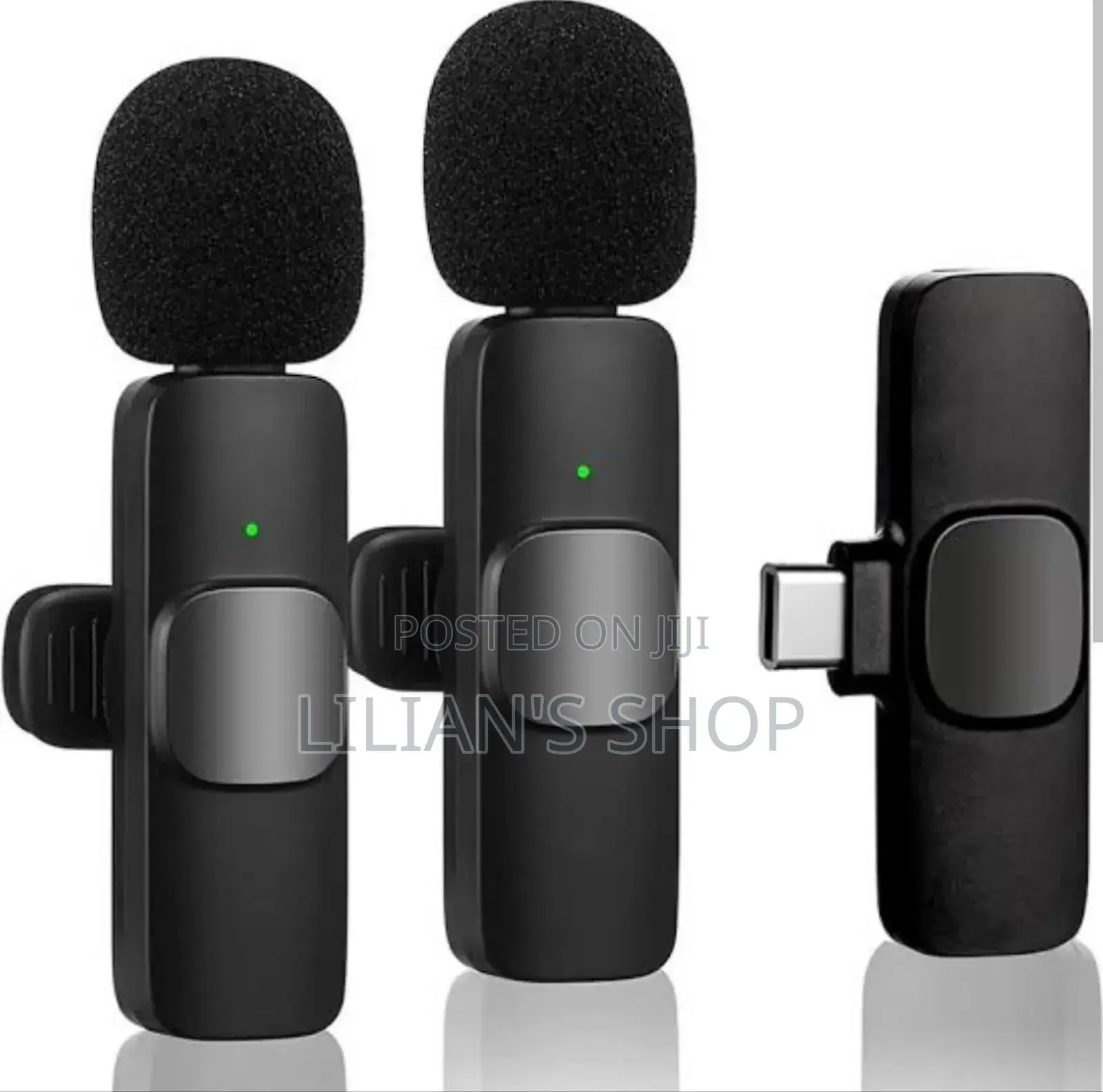 Dual Wireless Microphone -Black