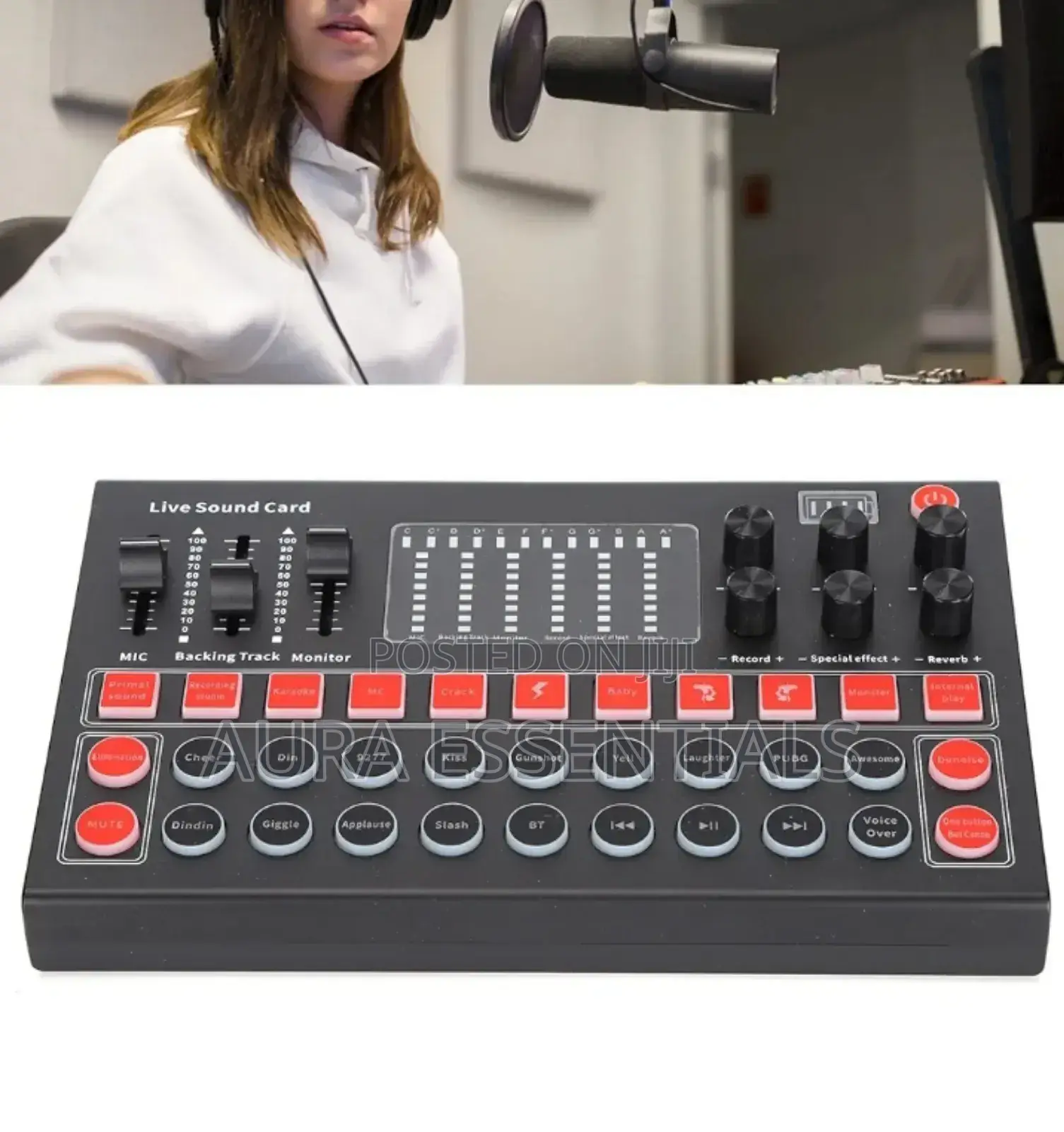 M9 Audio Interface Sound Card and Voice Mixer
