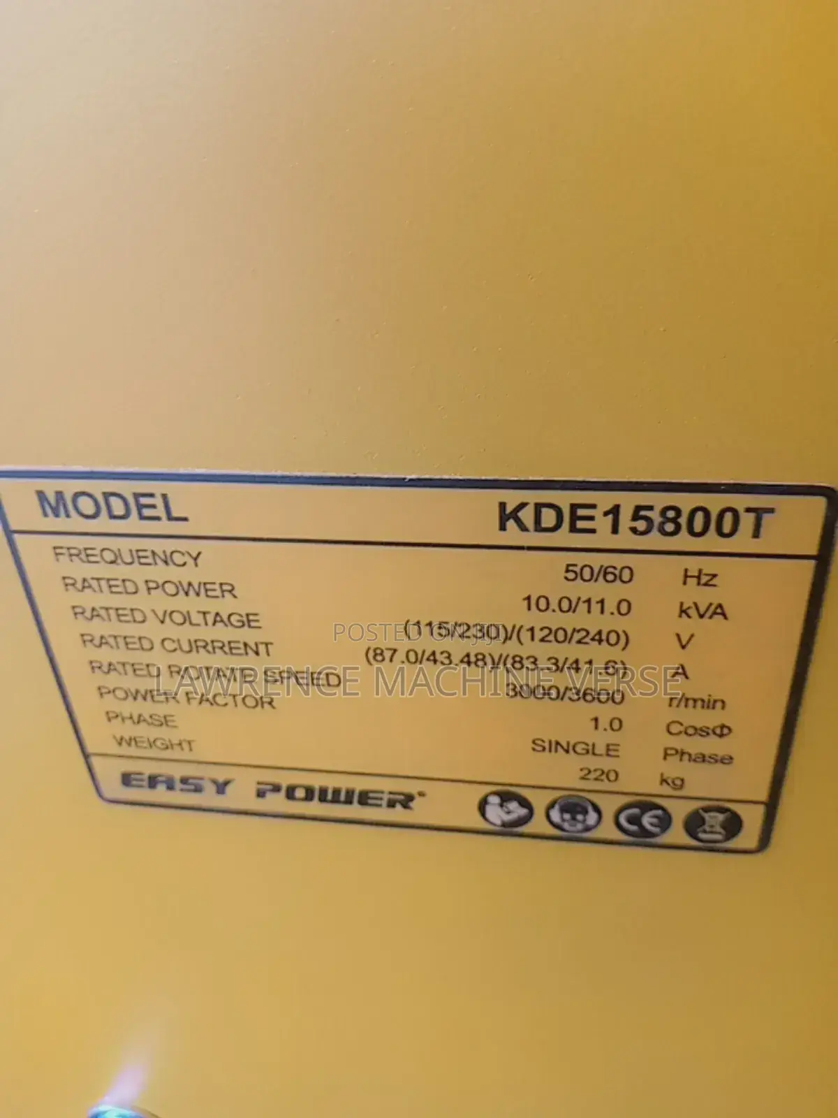 Generator 11kva Diesel Supply Silent