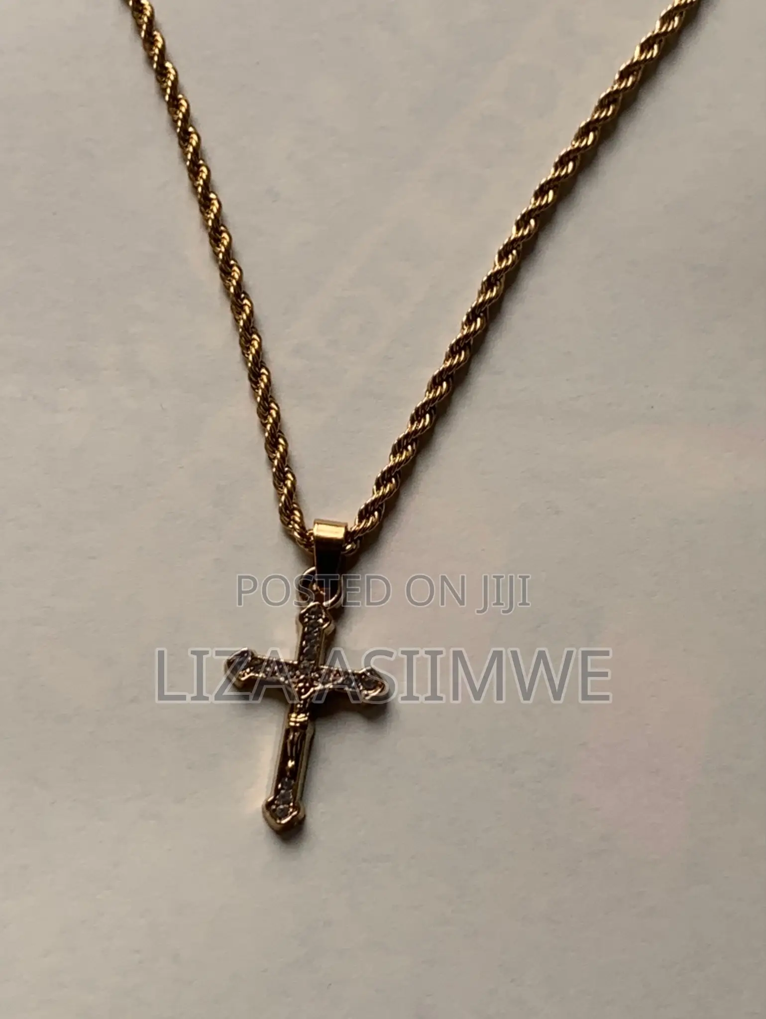 Rope Necklaces With a Cross Pendant