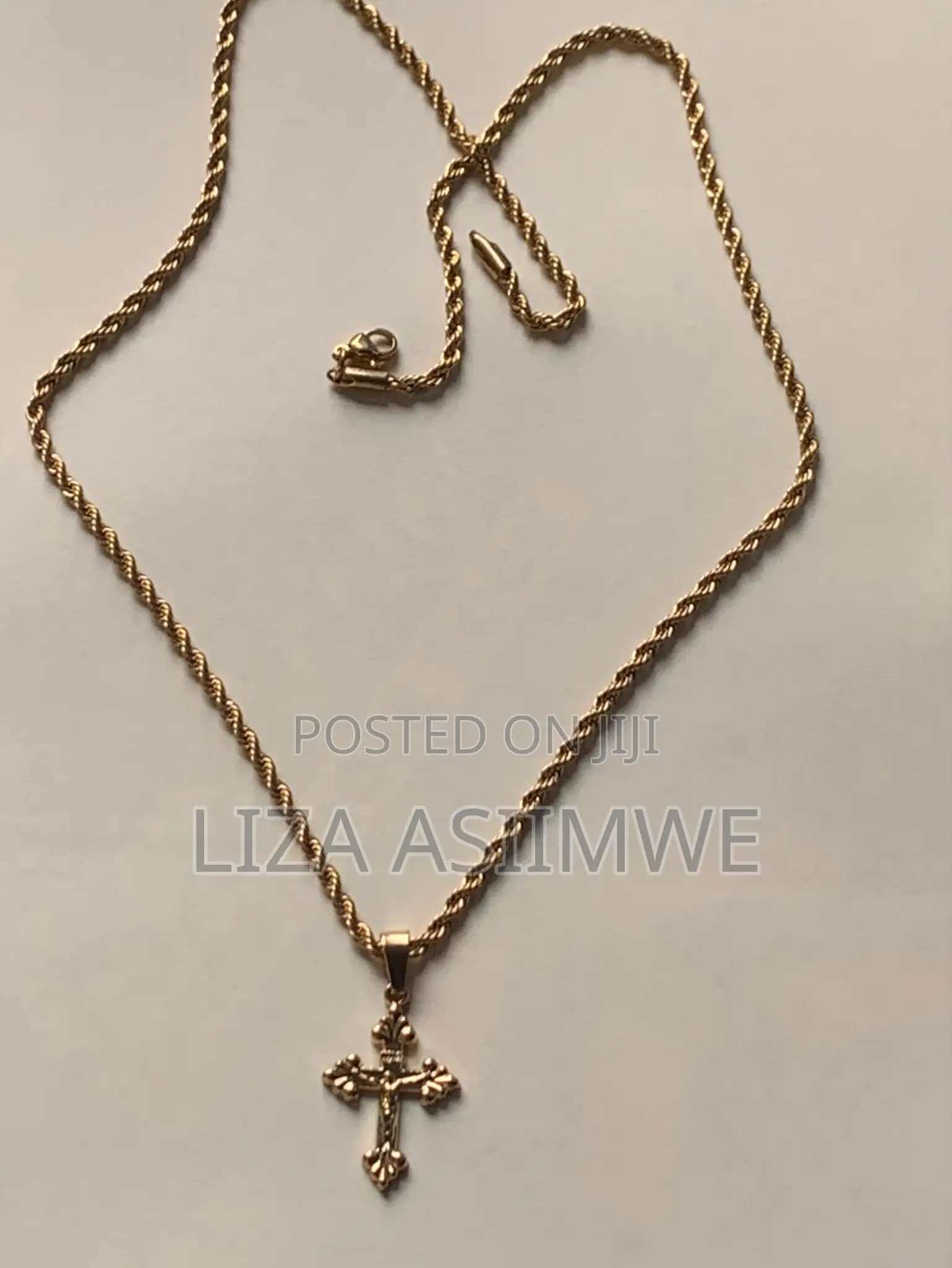 Rope Necklaces With a Cross Pendant