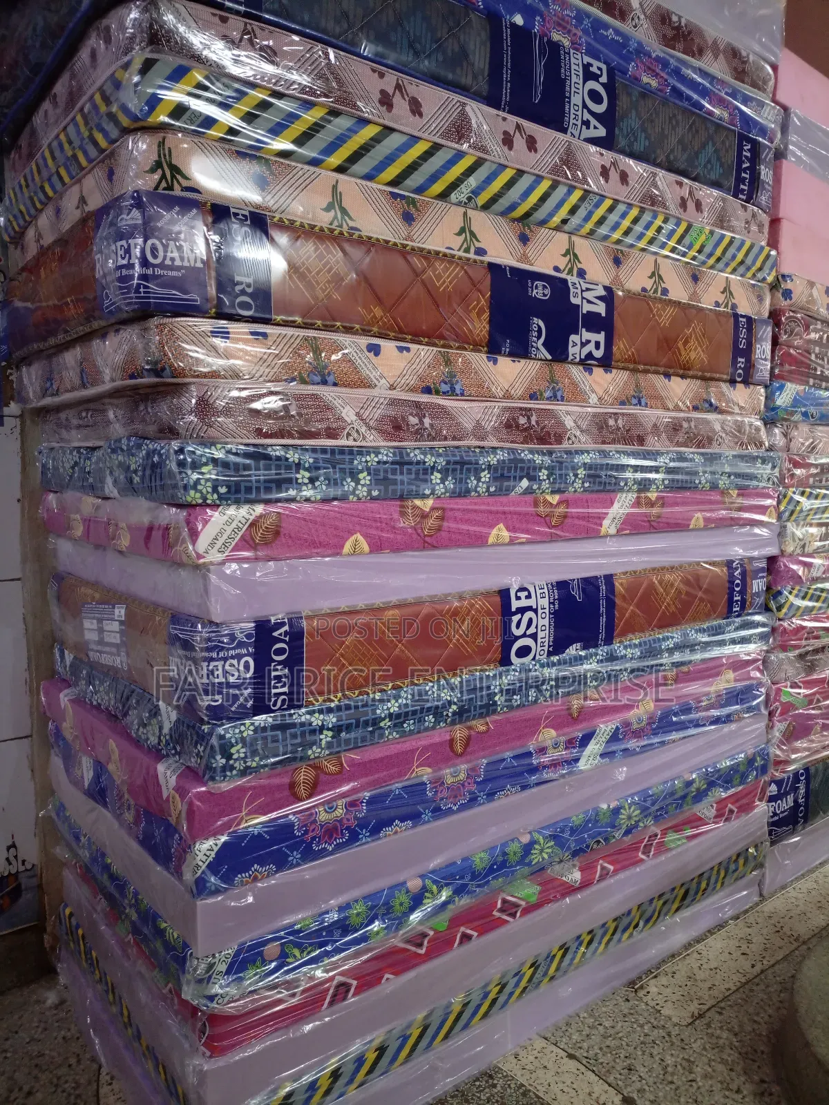 Rosefoam Mattresses High Quality 3x6x4 Inche Sealed Cover