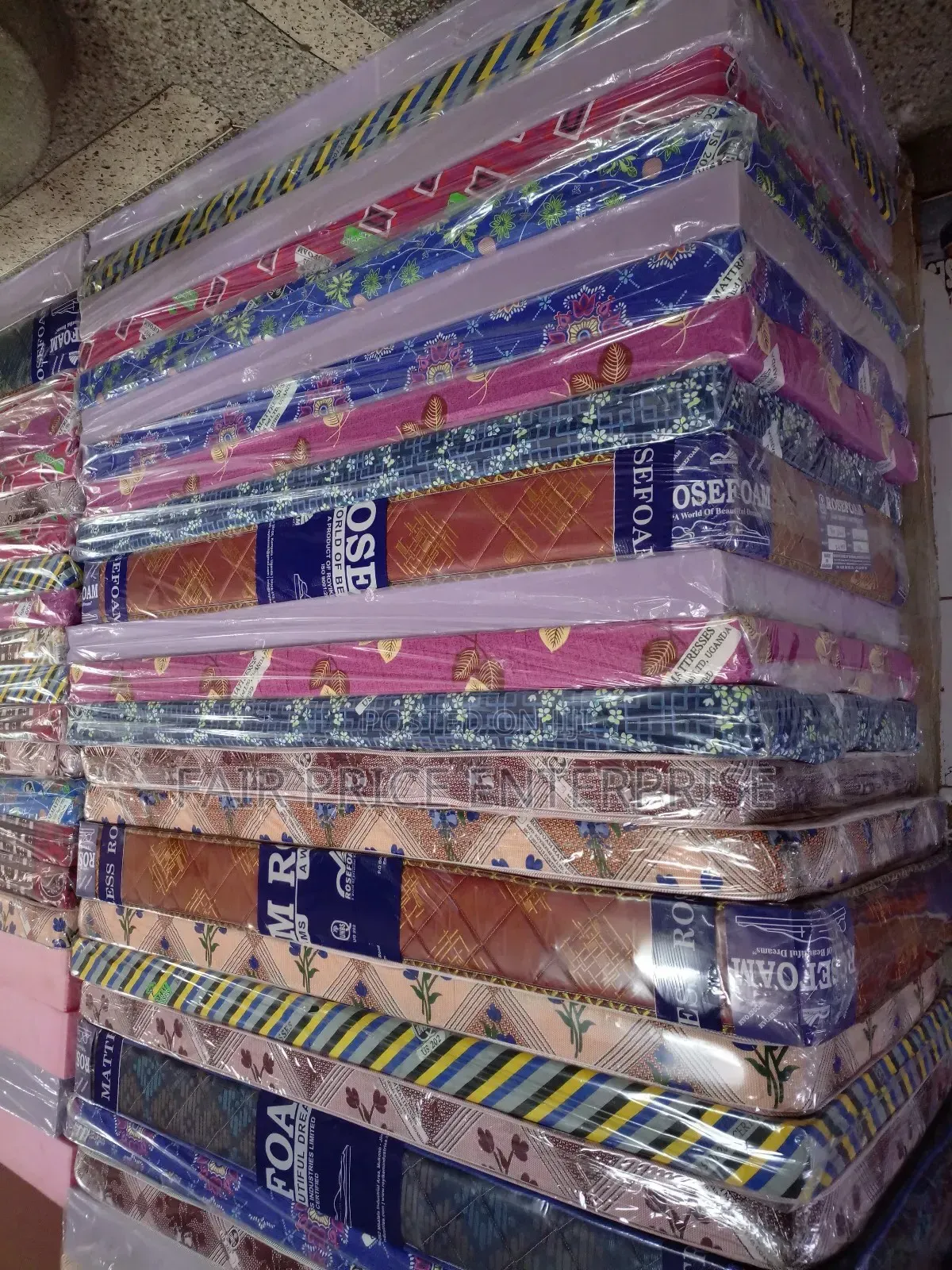 Rosefoam Mattresses High Quality 3x6x4 Inche Sealed Cover