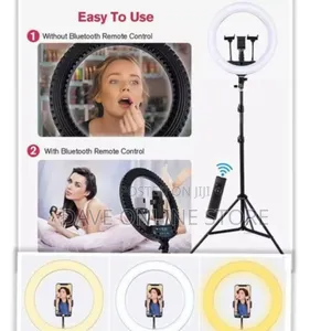 18 Inches RGB Ringlight + Stand, Remote, and Bag