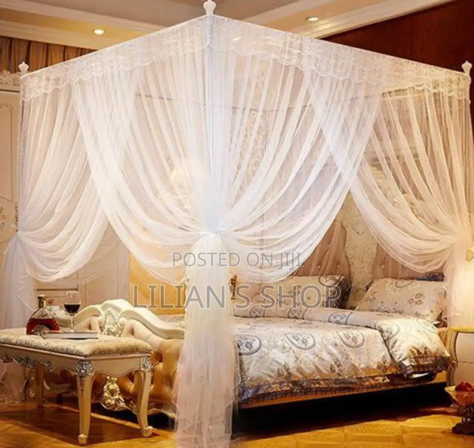 4 Stand Luxury Mosquito Net All Sizes