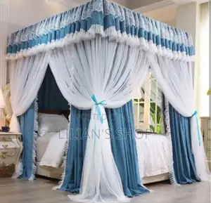 4 Stand Mosquito Net With Curtain