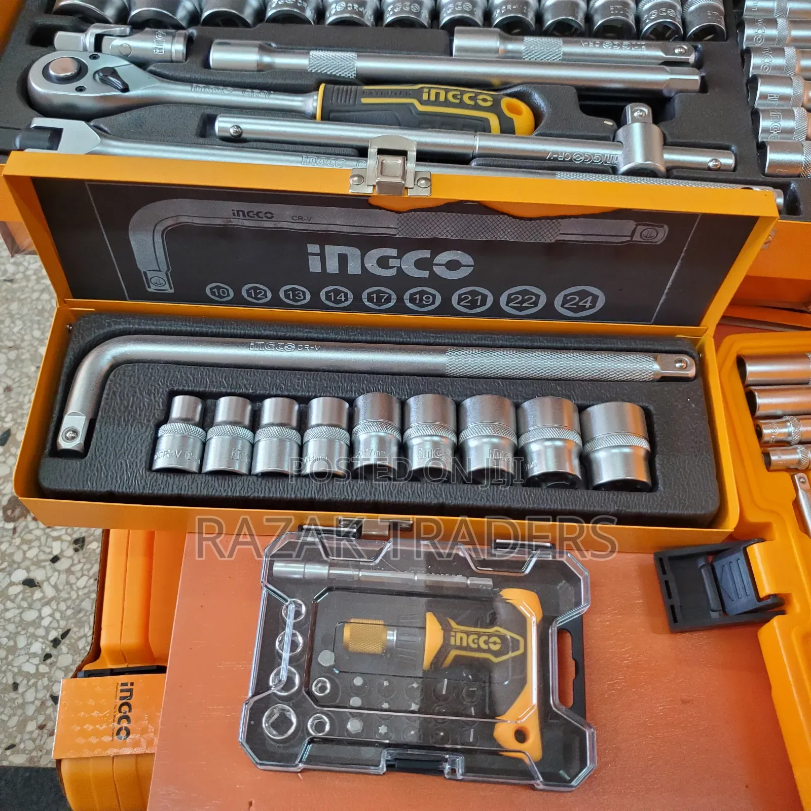 Socket Set Hand Tool Kit 10pcs Ingco