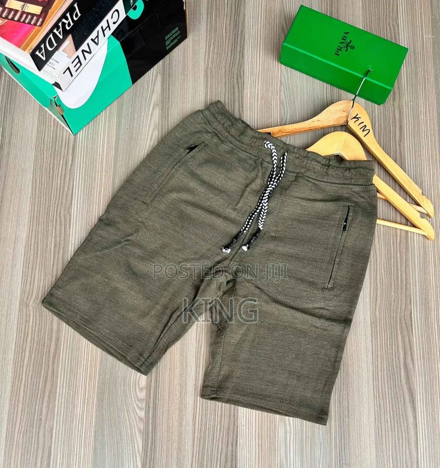 Casual Shorts Coff Green