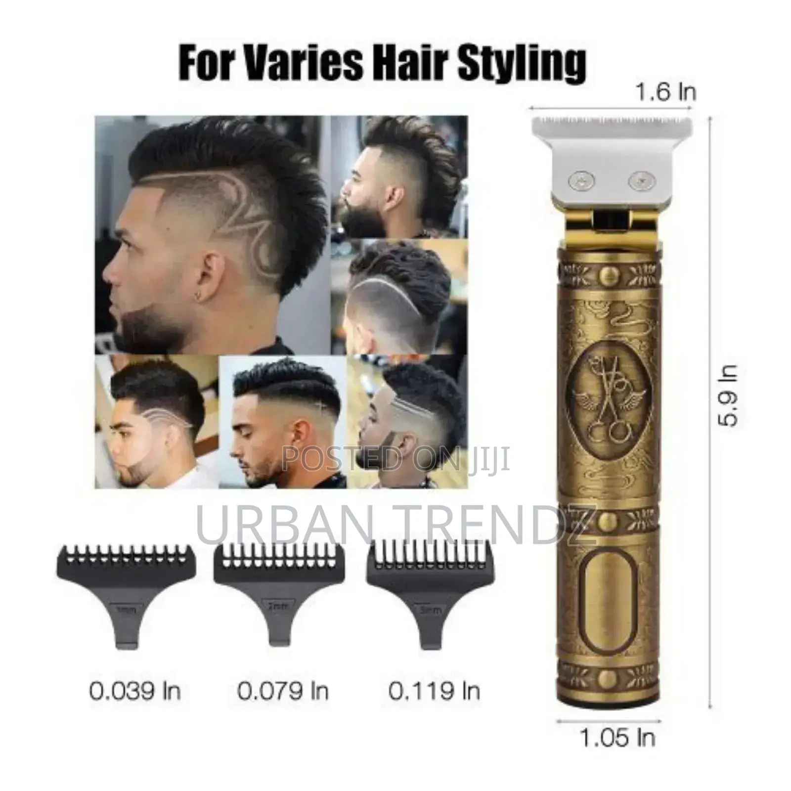 Hair Clipper Grooming Cordless Cutting T-Blade Trimmer Kit
