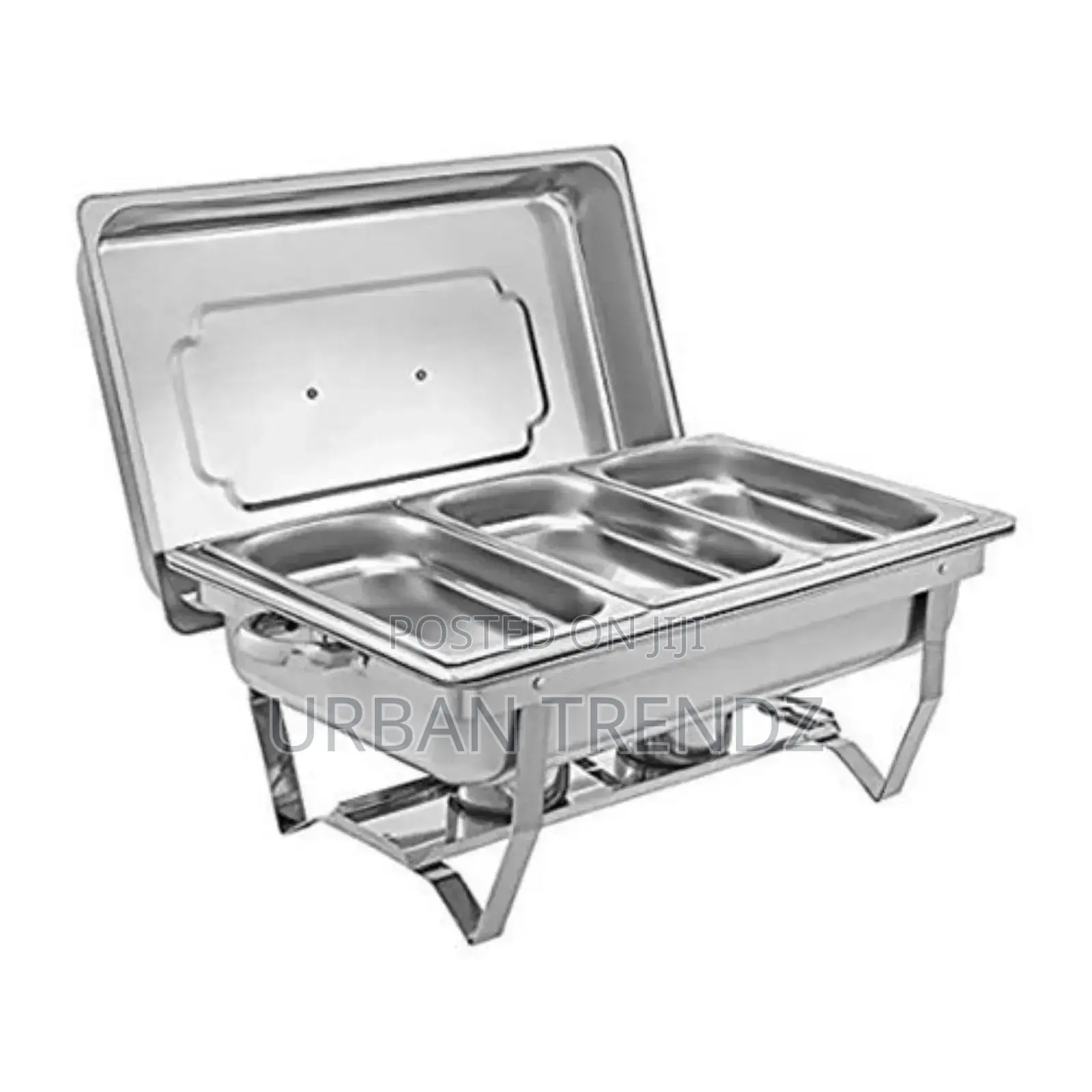 Stainless Steel Triple Serving/Chafing Dish Food Warmer