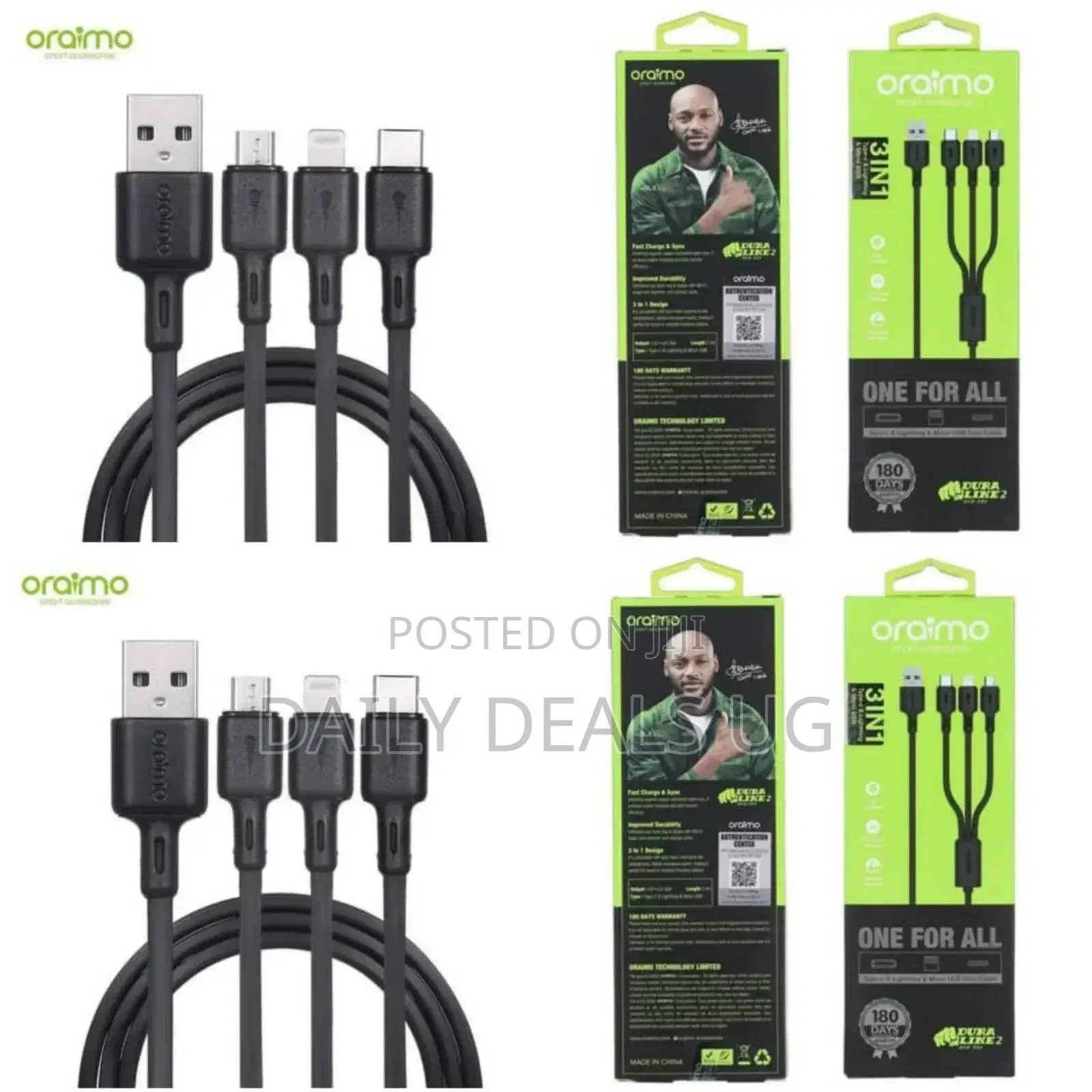 3 in 1 Oriamo Cable