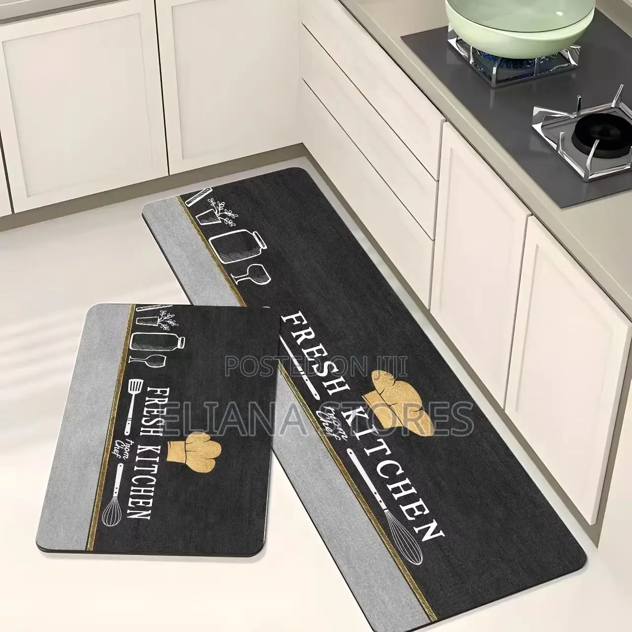 Kitchen Floor Carpets/ Mat Set