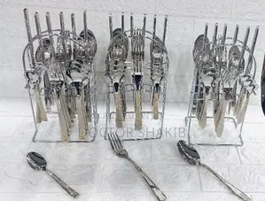 24pcs New Affordable Cutlery Forks and Spoons Set