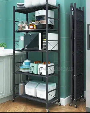 Kitchen Rack With Wheels Foldable
