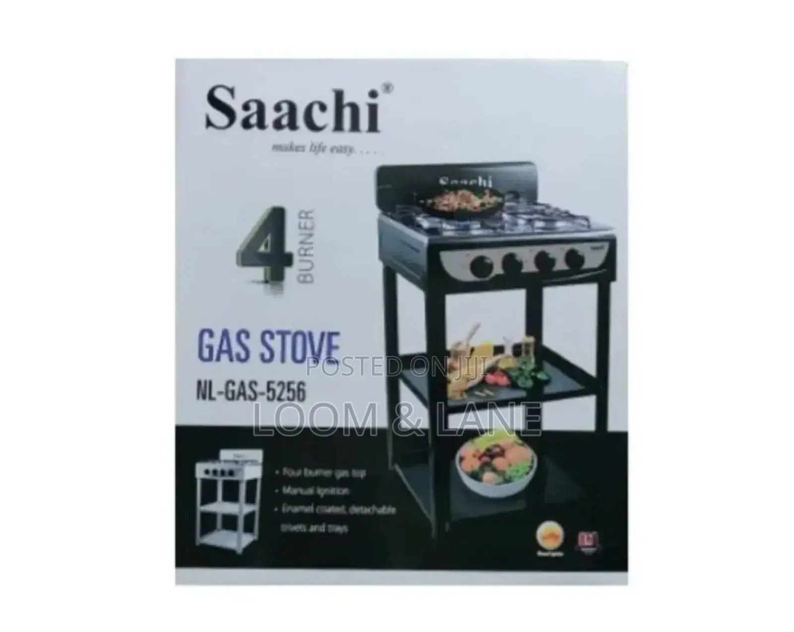 Saachi 4burner Cooking Range Gas Stove/Hot Plate