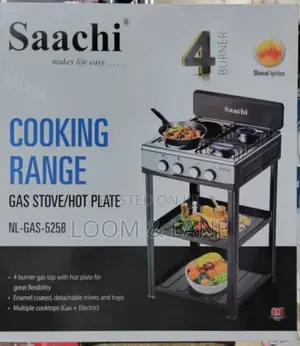 Saachi 4burner Cooking Range Gas Stove/Hot Plate