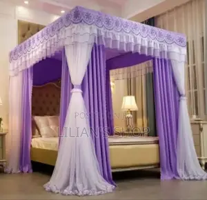 4 Stand Mosquito Net With Curtain