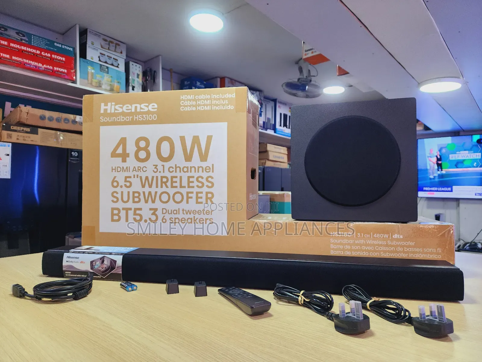 480 WATTS Hisense Soundbar 3.1channel