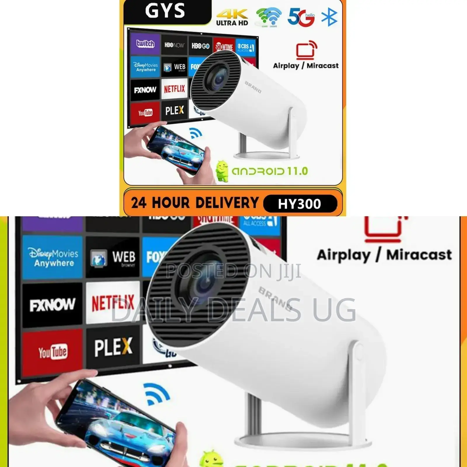 High Definition 130 Inch Portable Projector