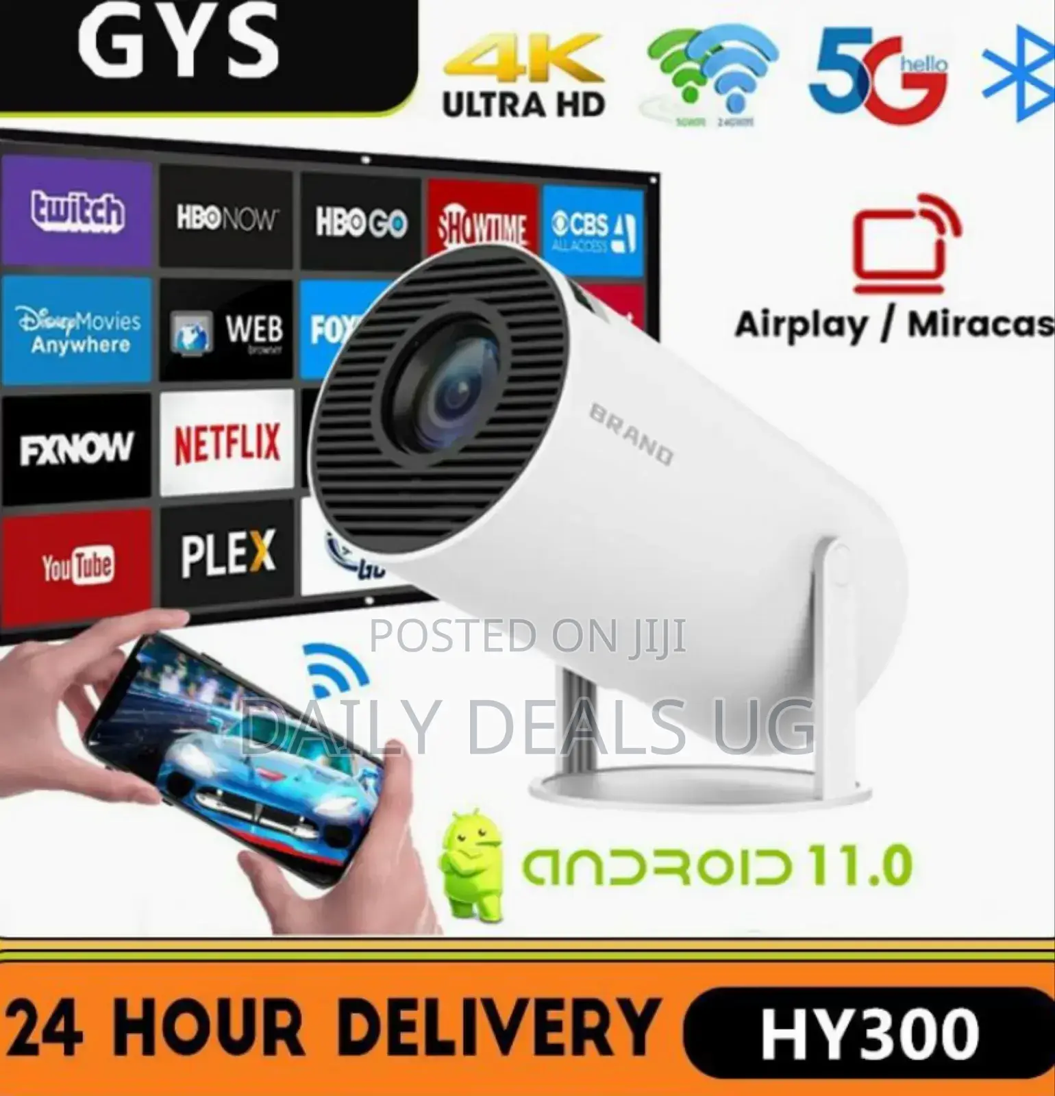 High Definition 130 Inch Portable Projector