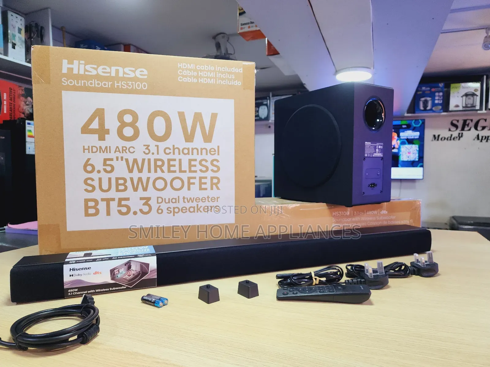 Deep Bass Hisense 480watts Soundbar