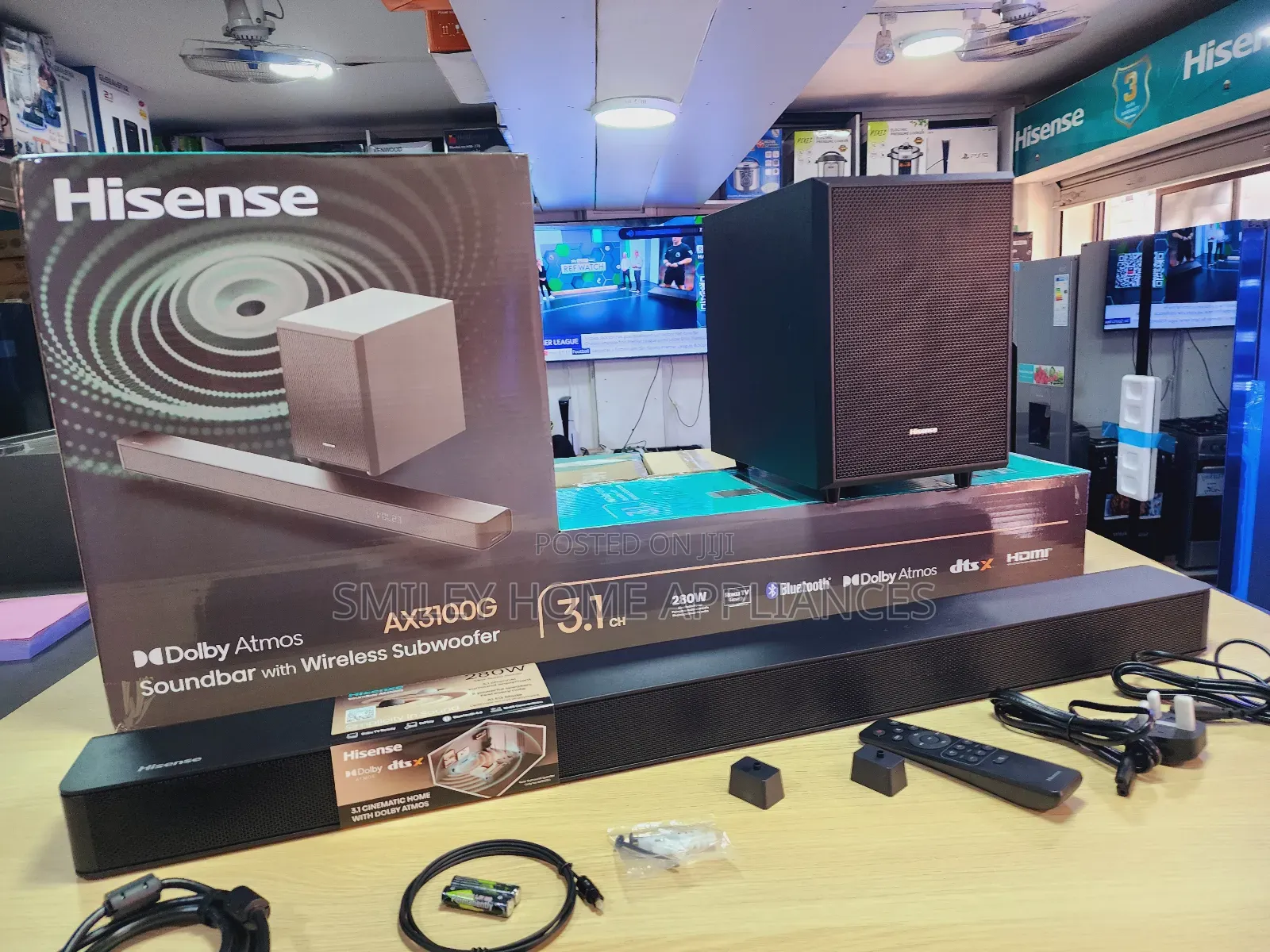 AX3100G 280watts 3.1channel Hisense Soundbar
