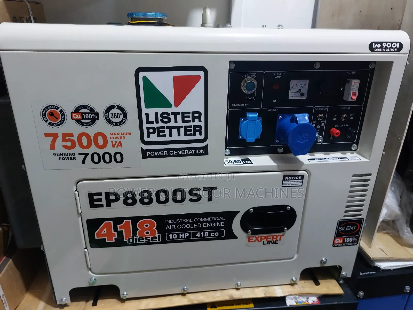 Lister Petter 7.5kva / 7000 Watts Silent Diesel Generator