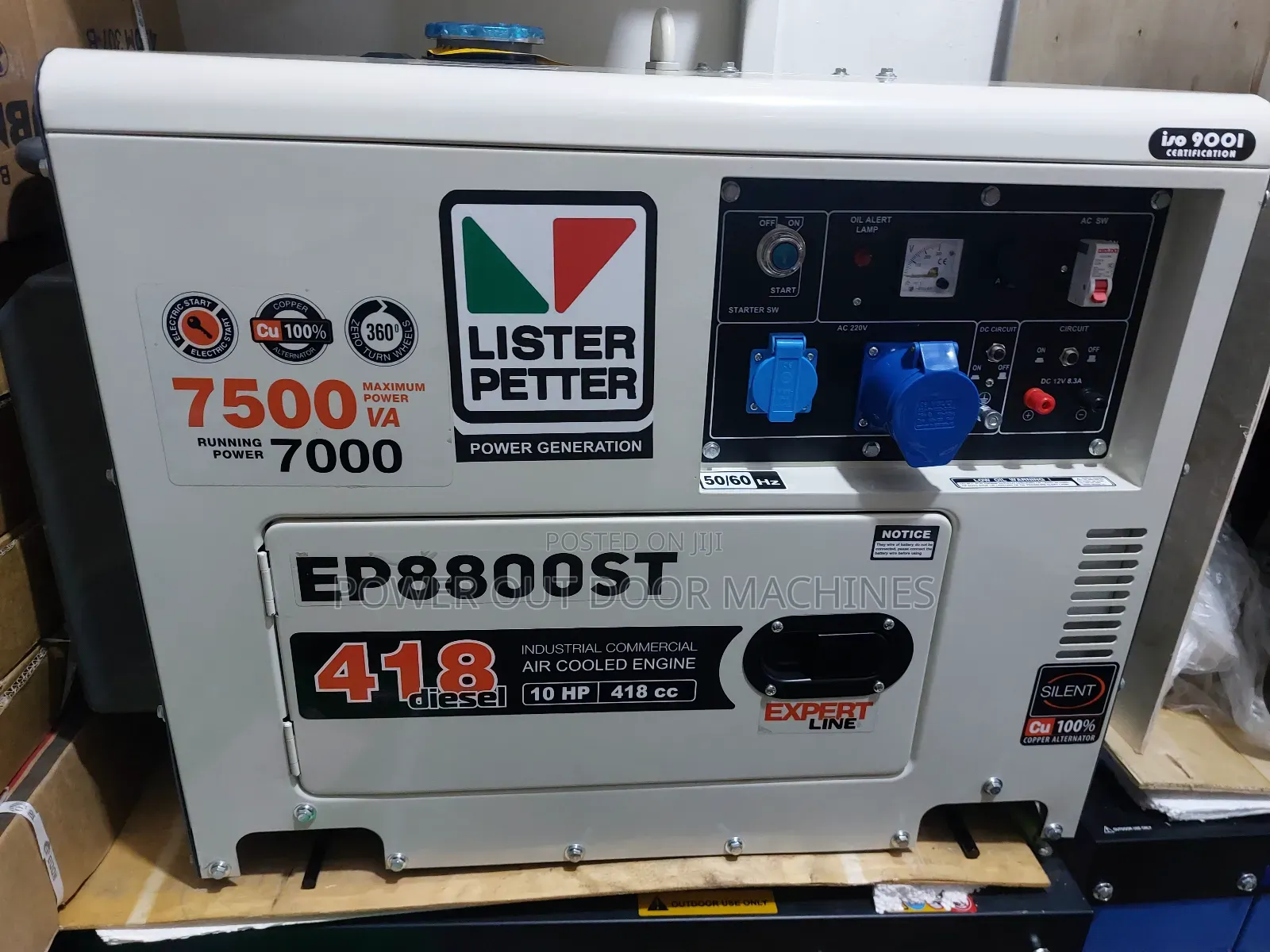 Lister Petter 7.5kva / 7000 Watts Silent Diesel Generator