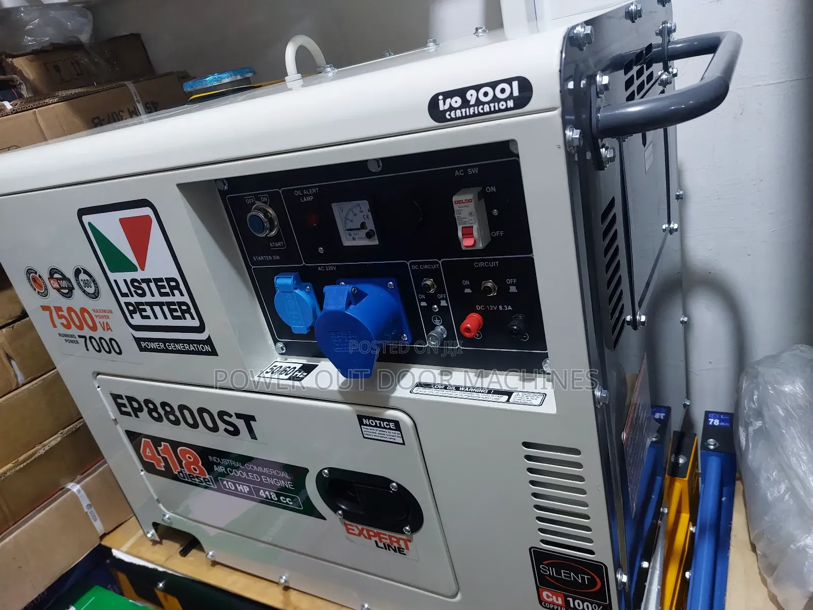 Lister Petter 7.5kva / 7000 Watts Silent Diesel Generator