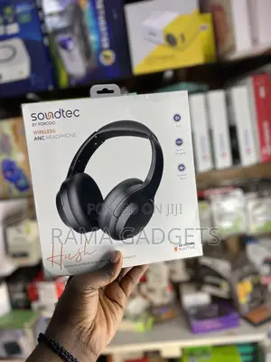Photo - Porodo Soundtech Hush Wireless Over-Ear ANC Headphone Black