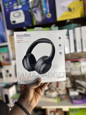 Porodo Soundtech Hush Wireless Over-Ear ANC Headphone Black