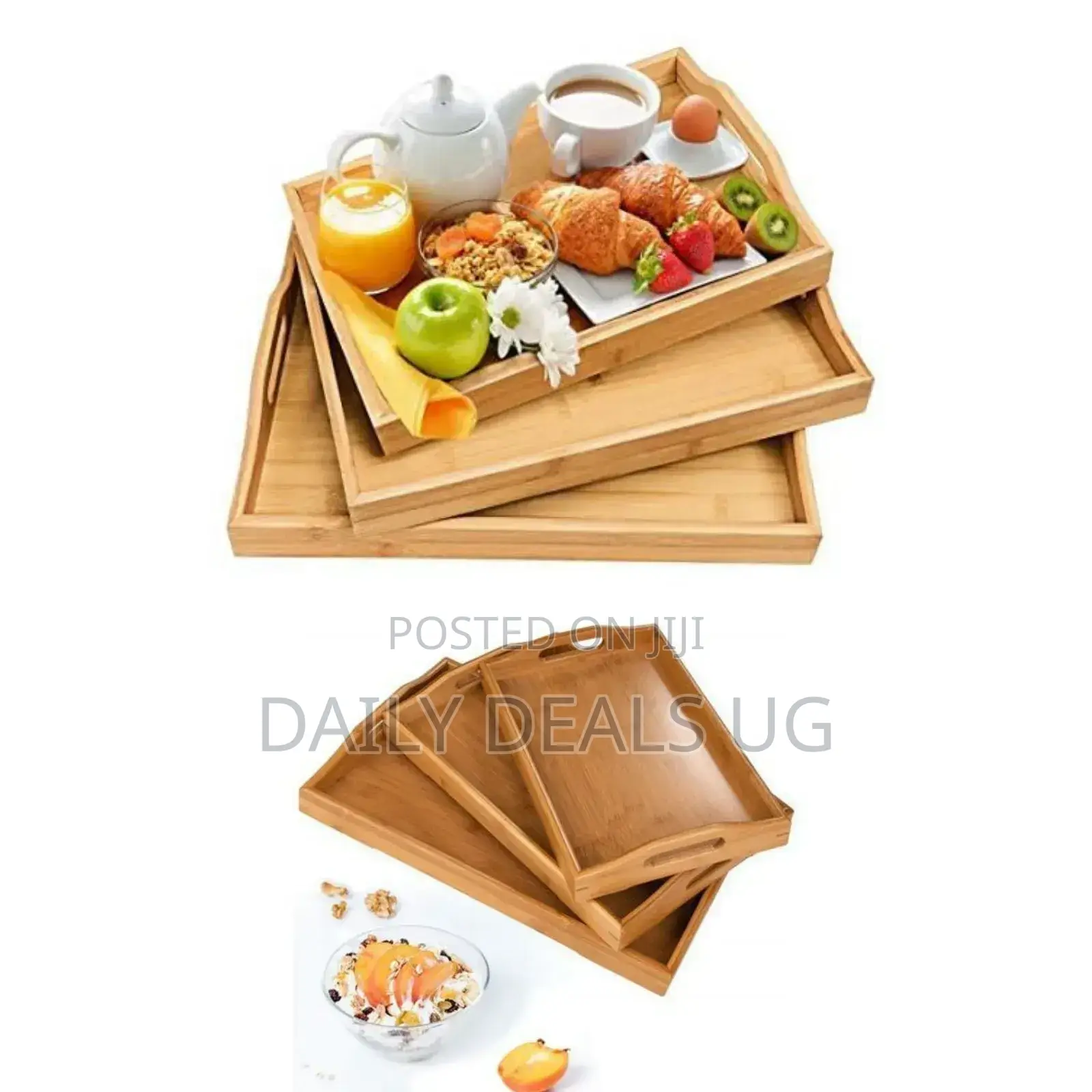 Portable Wooden Tray