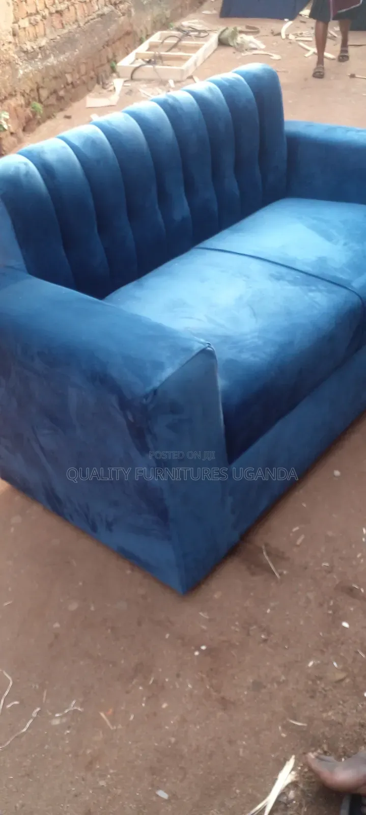 2 Seater Sofa Seat in Blue Colour Available