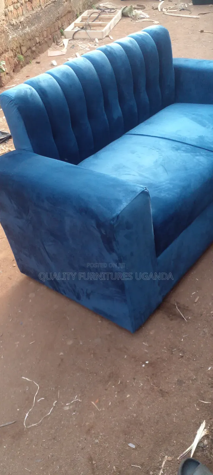 2 Seater Sofa Seat in Blue Colour Available