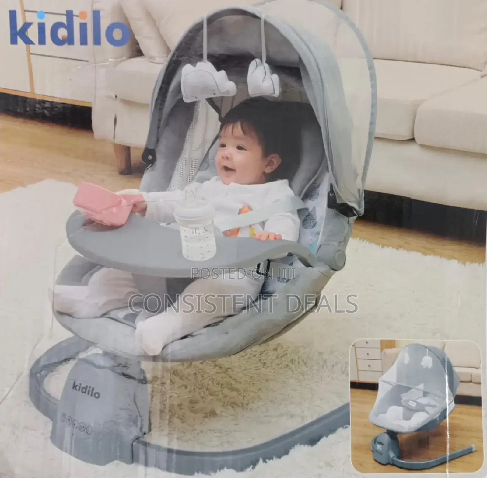 Kidilo Deluxe Baby Craddle Swing Baby Dinning