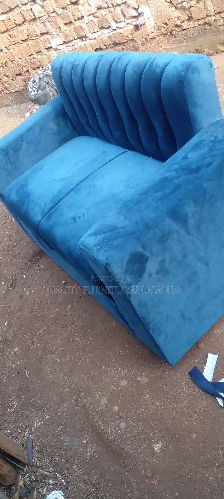 2 Seater Sofa Seat in Blue Colour Available