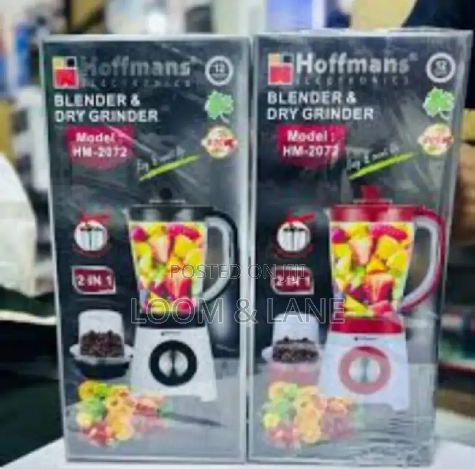 2in1 Hoffmans Blender and Dry Grinder (HM-2072)