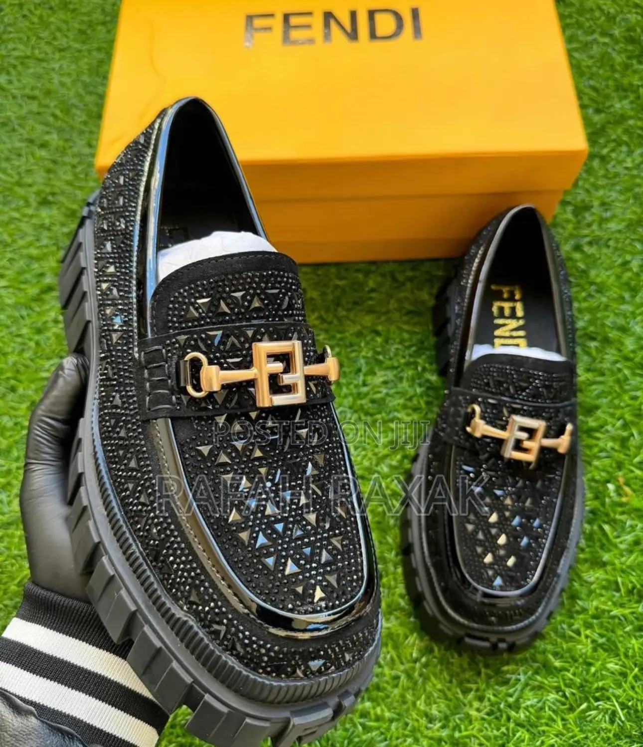 Luxury Fendi Stoned Luxury Big Sole Designer Shoes