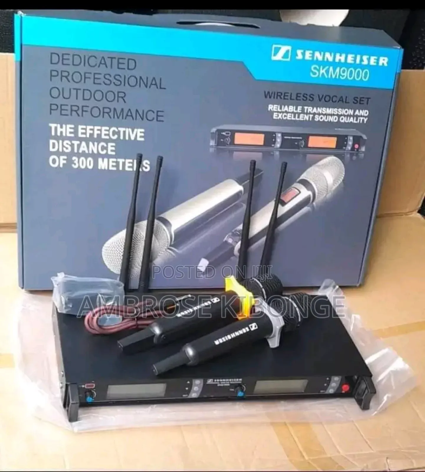 Original Version Sennheiser SKM9000 Black Microphone System.