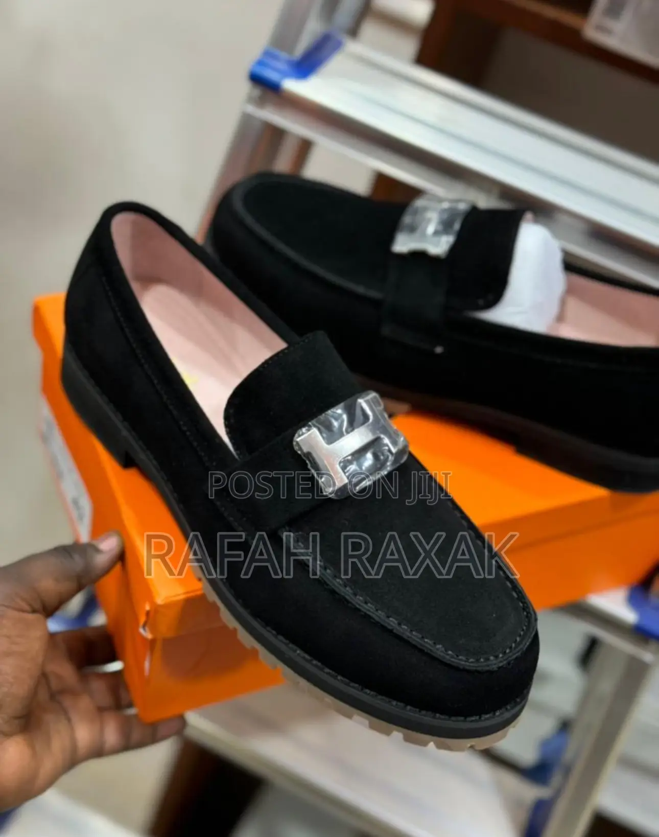 Original Men’S Designer Luxury Hermes Suede Loafers