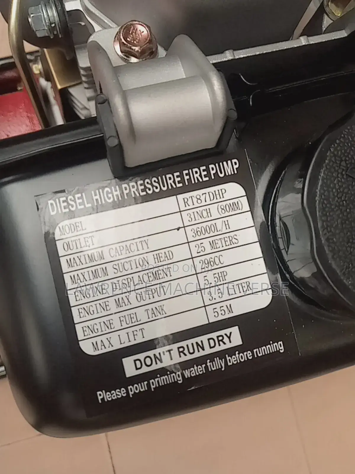 Diesel High Pressure Pump 3 Inch