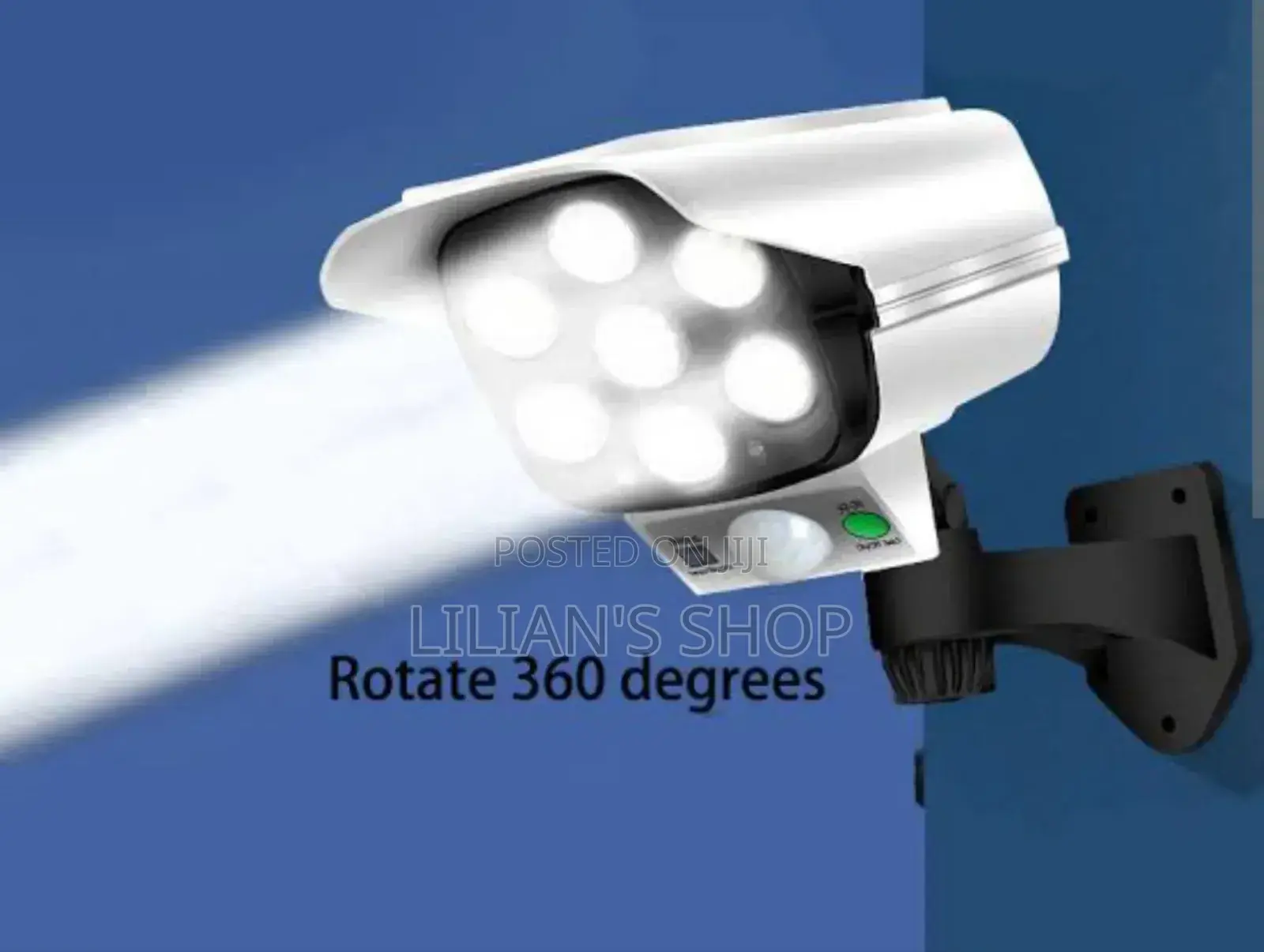 2 in 1 Solar Light Security Dummy Camera Remote LED Lamp