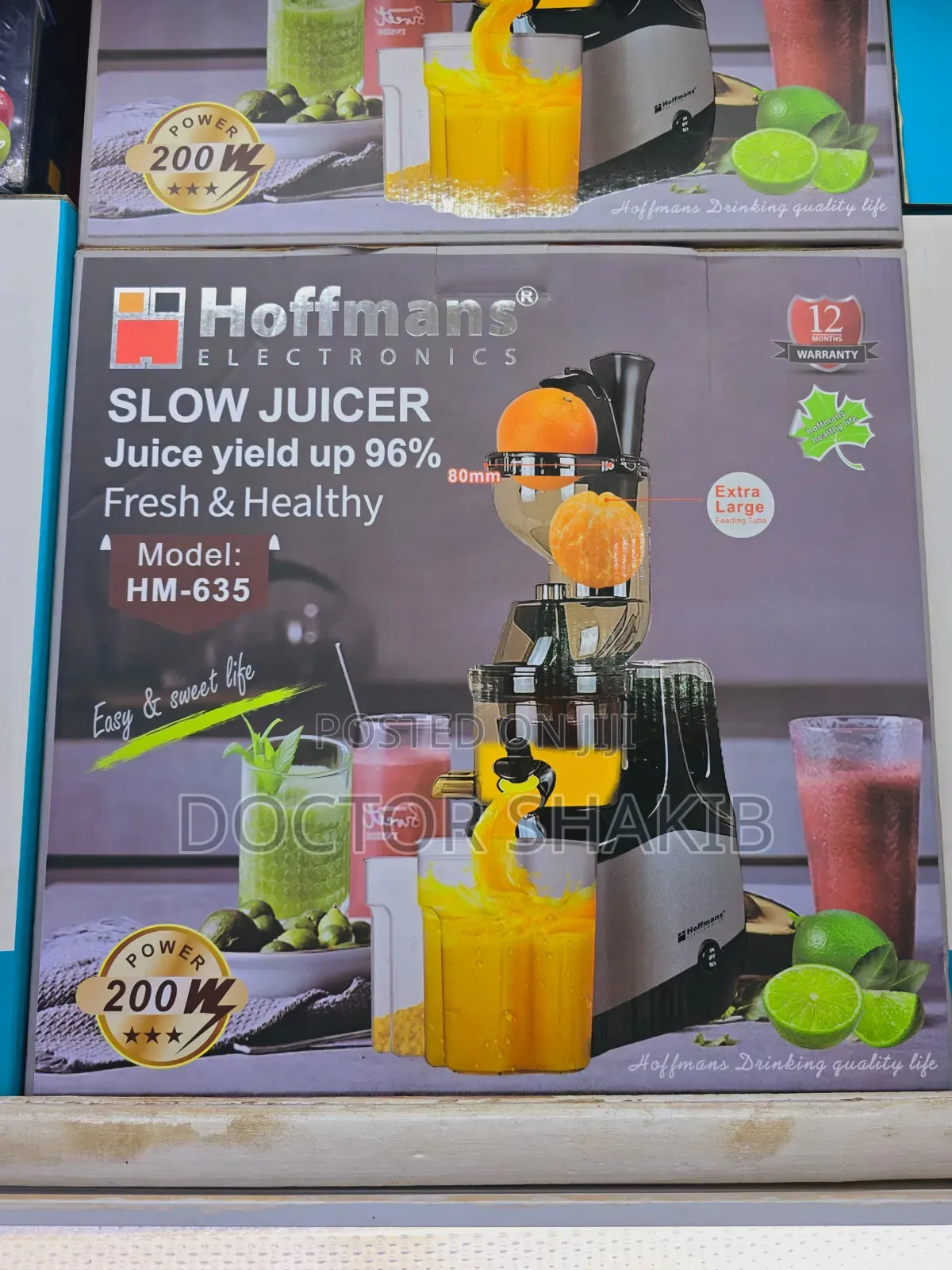 Hoffmans Electronic Slow Juicer HM-635