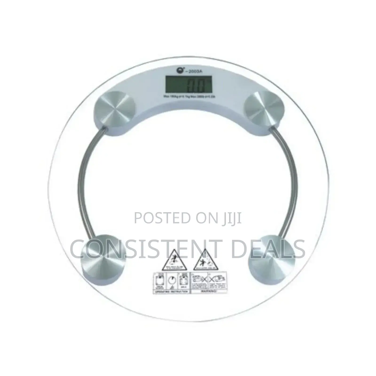 Transparent Glass Digital Personal Weighing Scale