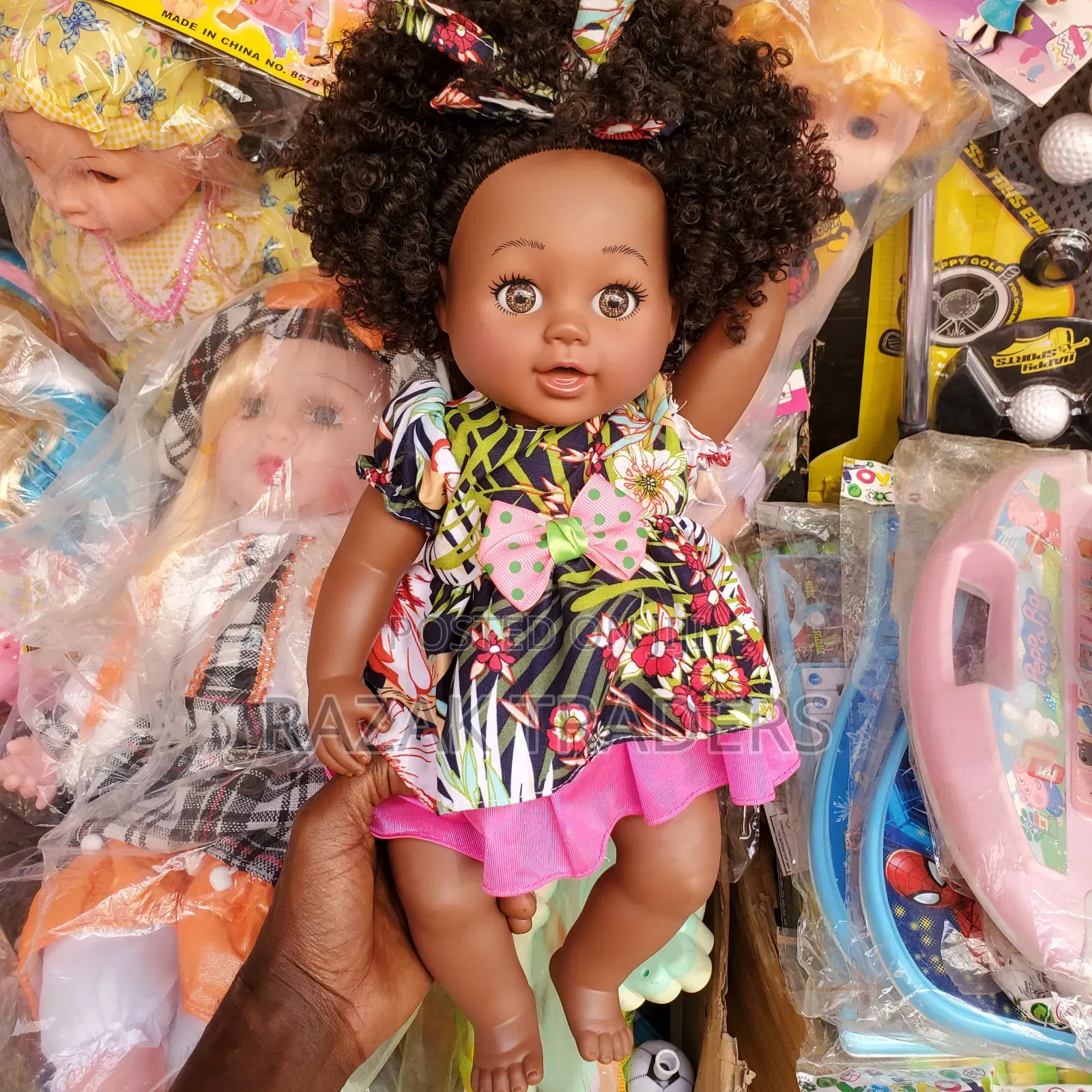 12 Inch Newborn Baby Dolls, African American Baby Black