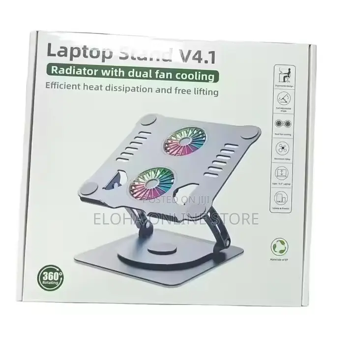 Multifunction Laptop Stand V4.1 With Electric Dual Fan