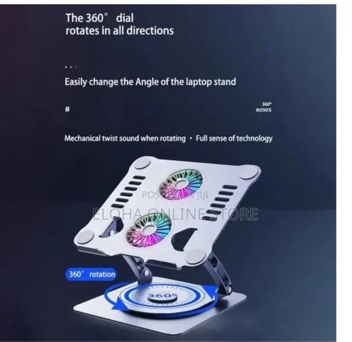 Multifunction Laptop Stand V4.1 With Electric Dual Fan
