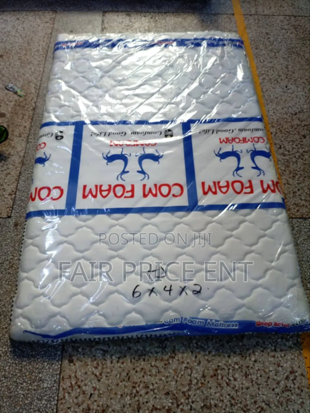 Original Mattress Topper. 4x6x2inches.( White)
