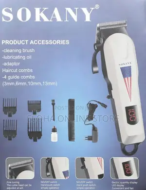Sokany Professional Electric Hair Clipper